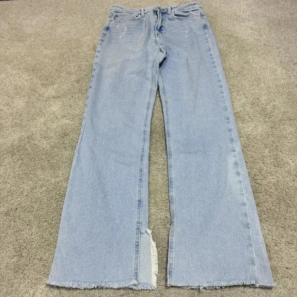 Zara Denim Straight Leg Jeans in Light Blue - Picture 5 of 11